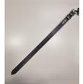 Collare Cuoio Con Fodera Salvapelo 16x45 cm Nero
