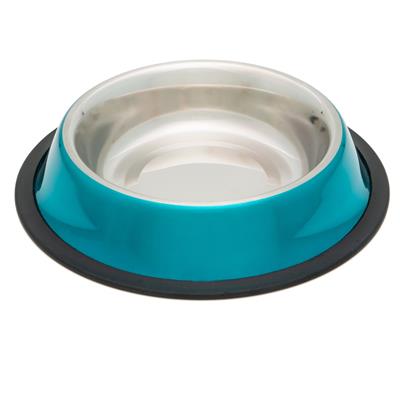 Ciotola Antiscivolo Glow In Acciaio Inox 250 ml Celeste
