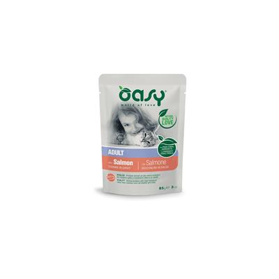 Oasy Gatto Bocconcini in Salsa Adult Salmone 85 g