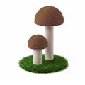 Tiragraffi Fungo 30x30x38h cm Marrone