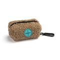 Dispenser Porta Sacchetti Tessuto Teddy Marrone