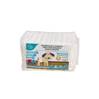 Leo Pet Pannolini a Fascia per Cani Maschi Taglia S 3-7 kg 12 pz