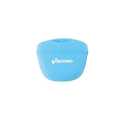 Record Porta Snack in Silicone Azzurro 10,5x12,5x4 cm
