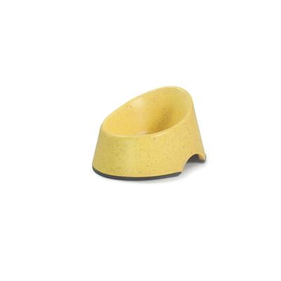 Ciotola in Bamboo con Fondo Antiscivolo 12,5x15x8 cm Giallo