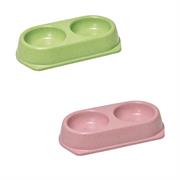 Ciotola Doppia in Bamboo 22,5x11,3x4,5 cm 180 ml