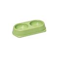 Ciotola Doppia in Bamboo 22,5x11,3x4,5 cm 180 ml Verde