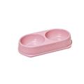 Ciotola Doppia in Bamboo 30,5x16x5,5 cm 450 ml Rosa