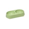 Ciotola Doppia in Bamboo 30,5x16x5,5 cm 450 ml Verde