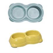 Ciotola Doppia in Bamboo 22,5x11x5,5 cm 250 ml