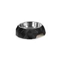 Ciotola Diamond in Melamina e Inox 350 ml Nero