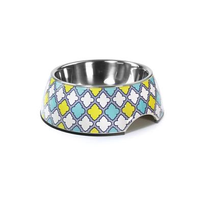 Ciotola Maiolica in Melamina e Inox 350 ml