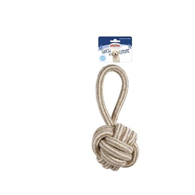 Natural Cotton Manigliotto con Palla Beige 31x13x13 cm