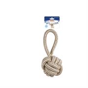 Natural Cotton Manigliotto con Palla Beige 31x13x13 cm