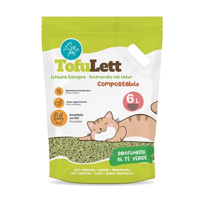 Lettiera Tofu Tè Verde 6l