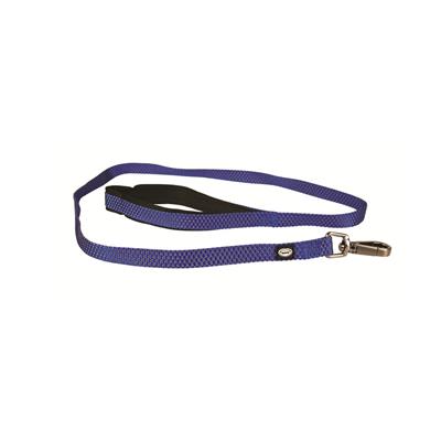 Guinzaglio Adventure Nylon con Maniglia in Neoprene Blu 1.5x120 cm