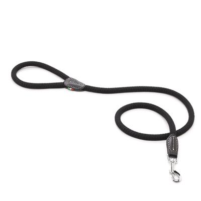 Guinzaglio Strangolo in Corda con Fermo 130xØ1,2 cm Nero
