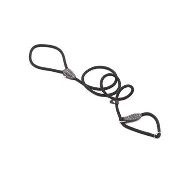 Guinzaglio Strangolo in Corda con Fermo 130xØ0,7 cm Nero