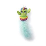 Gioco per Gatti Unicorno in Tessuto con Erba Gatta 20x8 cm