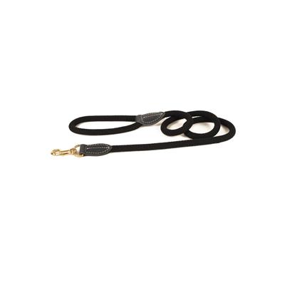 Guinzaglio Olivia in Corda Con Accessori in Ottone Nero