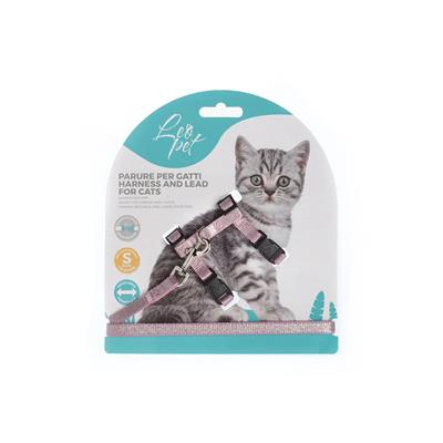 Parure per Gatti Cuccioli Taglia S Glitter Rosa