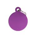 Medaglietta Basic Cerchio Grande 3,2x3,9 cm Alluminio Viola