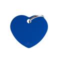 Medaglietta Basic Cuore Grande 3,7x3,2 cm Alluminio Blu
