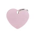 Medaglietta Basic Cuore Grande 3,7x3,2 cm Alluminio Rosa