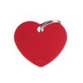 Medaglietta Basic Cuore Grande 3,7x3,2 cm Alluminio Rosso