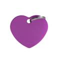 Medaglietta Basic Cuore Grande 3,7x3,2 cm Alluminio Viola