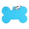 Medaglietta Basic Osso XL 4,8x3,1cm Alluminio Celeste