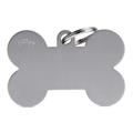 Medaglietta Basic Osso XL 4,8x3,1cm Alluminio Grigio