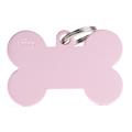 Medaglietta Basic Osso XL 4,8x3,1cm Alluminio Rosa