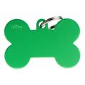 Medaglietta Basic Osso XL 4,8x3,1cm Alluminio Verde