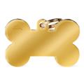 Medaglietta Basic Osso XL 4,8x3,1cm Ottone Dorato