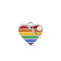 Medaglietta Rainbow Cuore Piccolo 2,5x2,5 cm