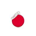 Medaglietta Basic Handmade Cerchio Piccolo Rosso 2,1x2,6 cm