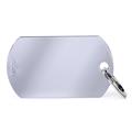Medaglietta Basic Militare Ottone Cromato Grande 5,1x2,8 cm