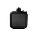 Medaglietta Hustag Alluminio Nero Con Gomma Nero Quadrato 3,1x3,8cm