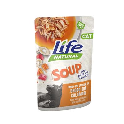 Life Cat Natural Soup Tonno con Salmone 60 g
