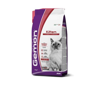 Gemon Gatto Kitten Manzo e Riso 2 kg