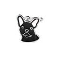 Medaglietta Friend Bulldog Francese Nero