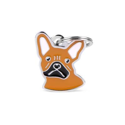 Medaglietta Friend Bulldog Francese Marrone