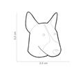 Medaglietta Friend Bullterrier Marrone