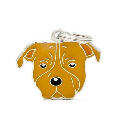 Medaglietta Friend Amstaff Marrone