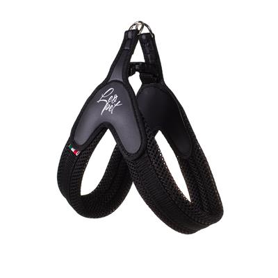 Pettorina Fissa in PVC e Nylon Taglia 1 20-30 cm Nero