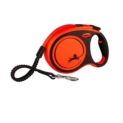 Guinzaglio Flexi Xtreme Fascetta Arancione e Nero S Max. 20 kg 5m