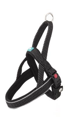 Pettorina in Nylon e Neoprene Waterprof Taglia XL 65-80x2,5 cm Nero