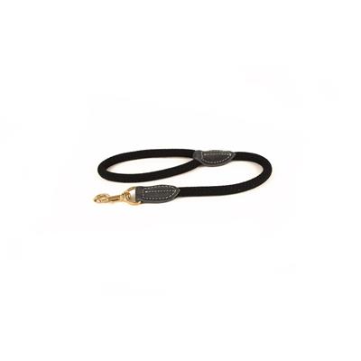 Manigliotto Olivia in Corda Con Accessori in Cotone Nero