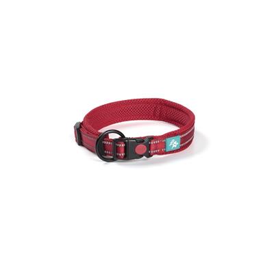 Collare in Nylon e Mesh L 45-50x2,0 cm Rosso