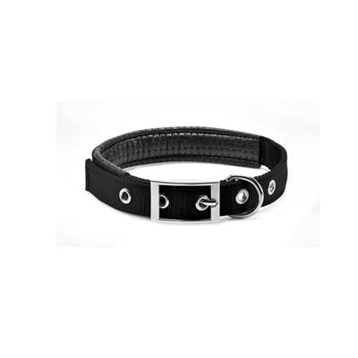 Collare Nylon Imbottito Soft 45-50x2 cm Nero